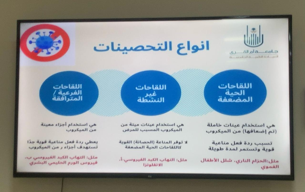 نظمت العيادة الطبية الجامعية فعالية الأسبوع العالمي للتحصينات