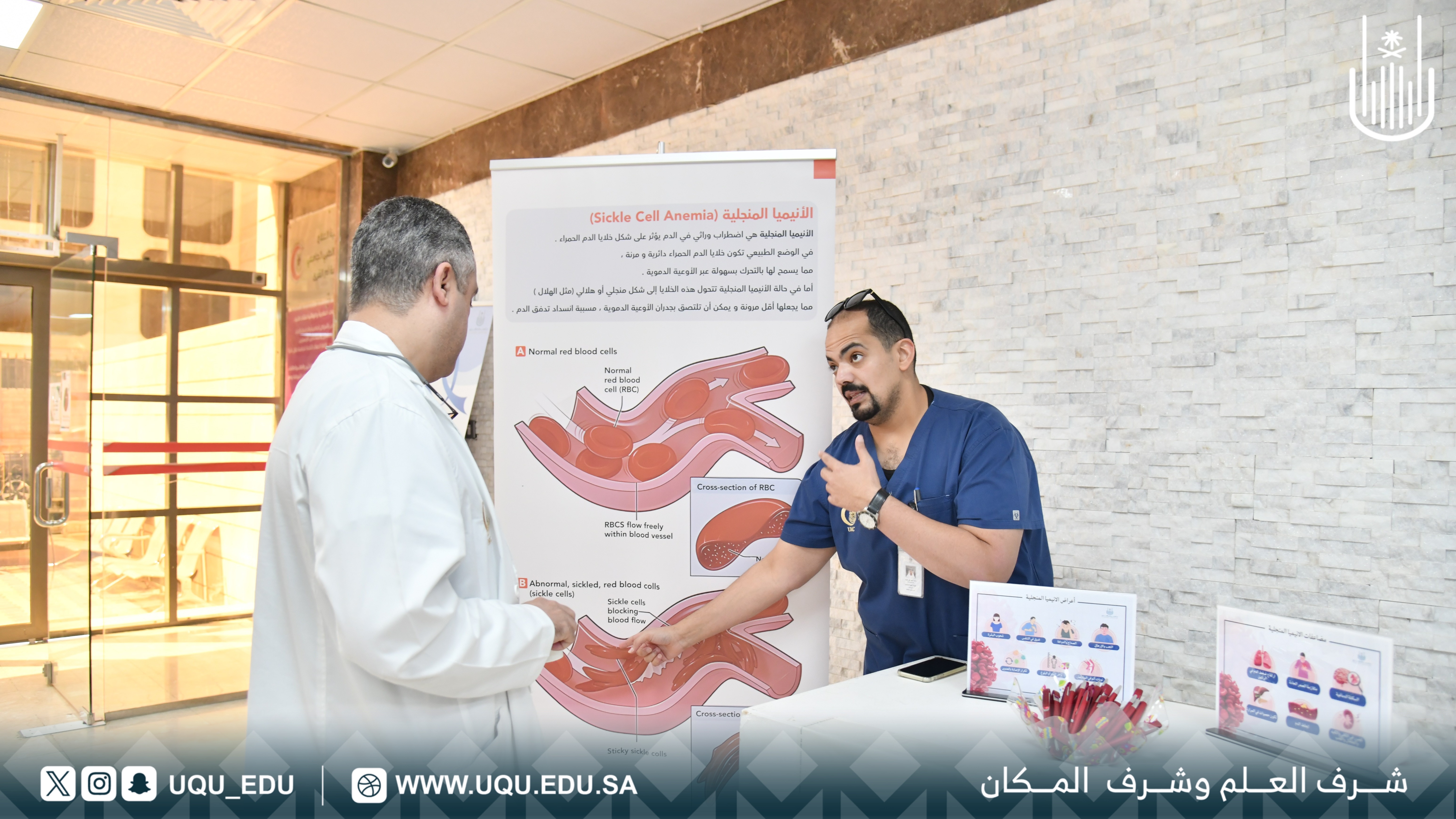 العيادة الطِّبيَّة الجامعيَّة تُفعِّل اليوم العالمي للأنيميا المنجليَّة.